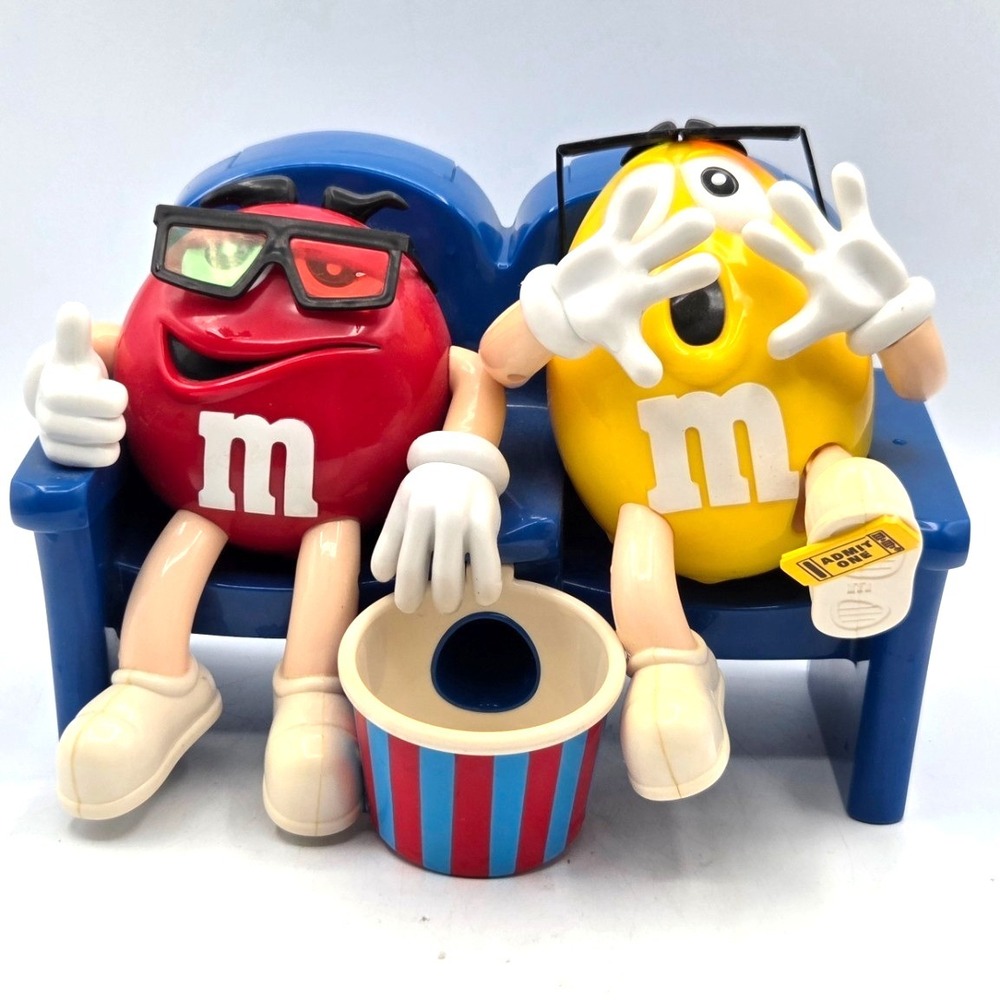 Vintage M&M's Collectible At The Movies In 3D Candy Dispenser Limited Edition